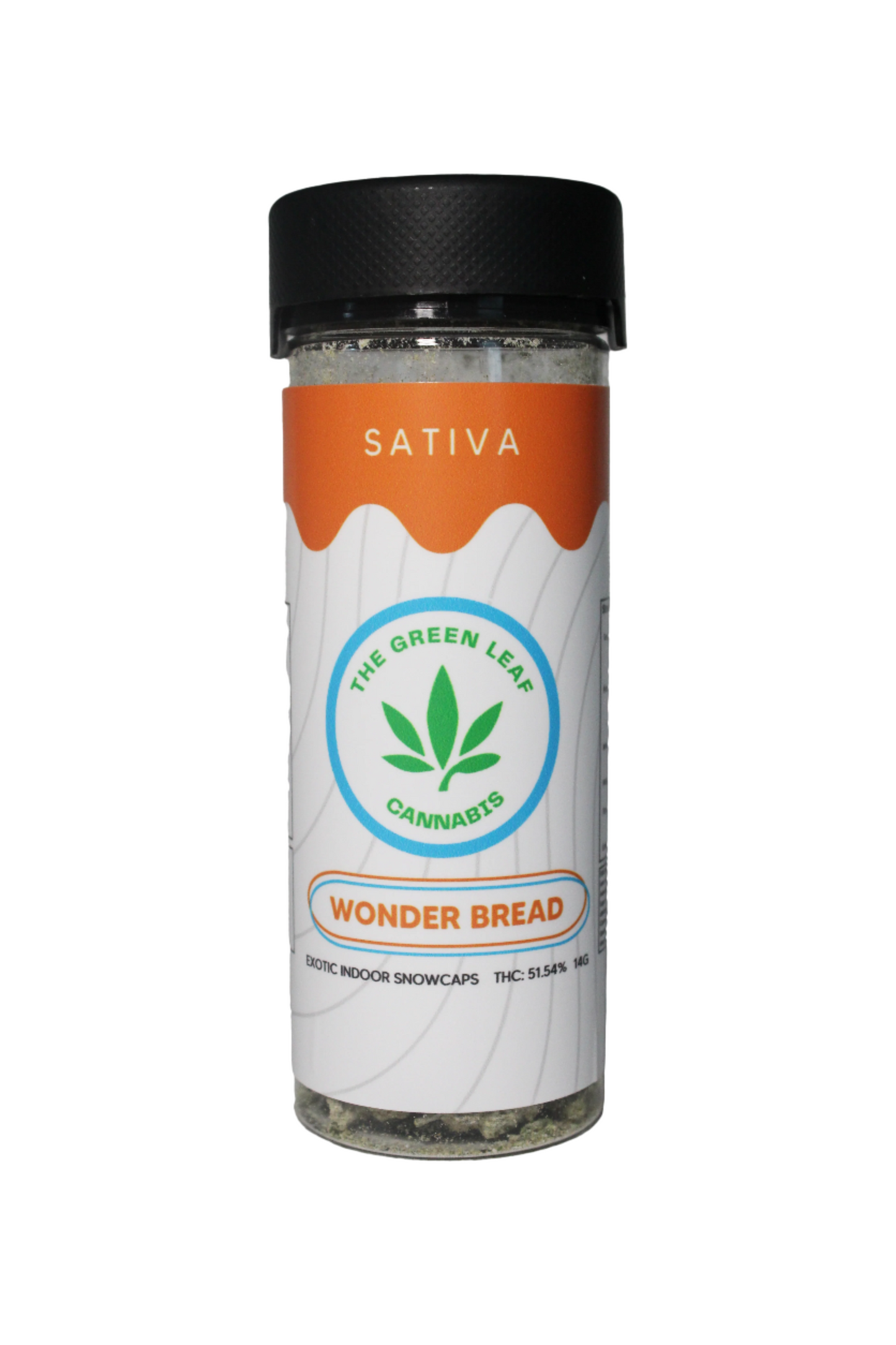 Wonder Bread-strain-sativa-snowcaps-The Green Leaf Cannabis-Cannabis-THCA-exotic indoor-14g