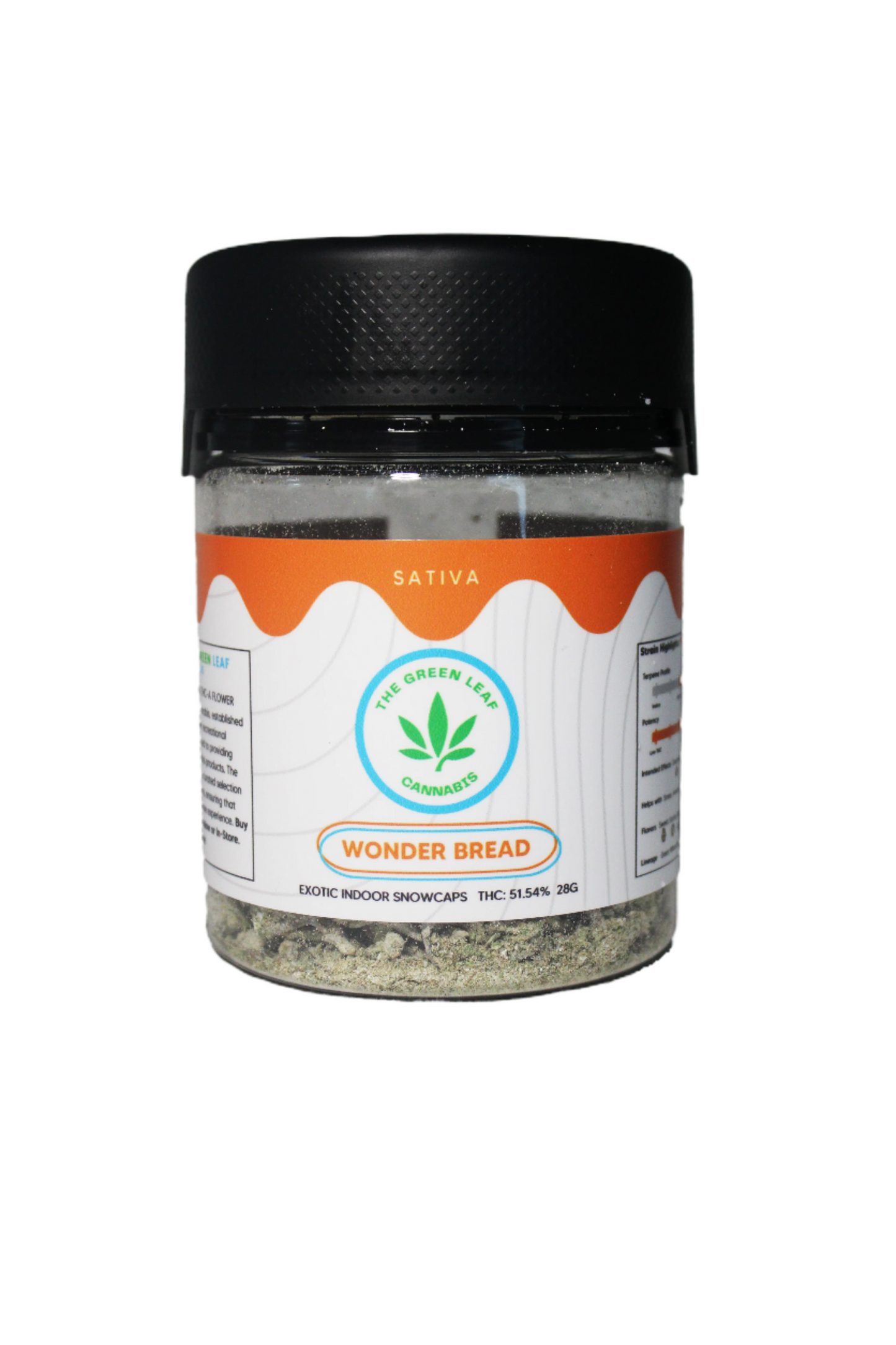 Wonder Bread-strain-sativa-snowcaps-The Green Leaf Cannabis-Cannabis-THCA-exotic indoor-28g