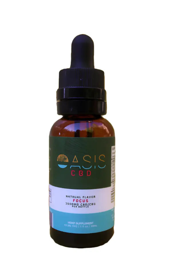 CBG/CBD Focus Tincture - 1500mg - Oasis The Green Leaf