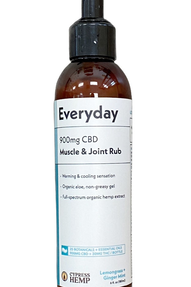 CBD Muscle & Joint Rub Full Spectrum - 900mg - Cypress Hemp The Green Leaf