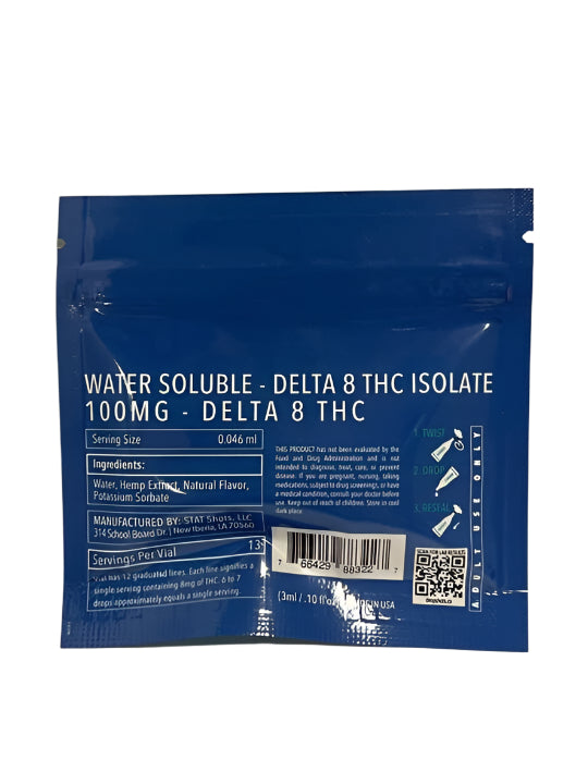 Water Soluble Delta-8 THC Isolate 100/500mg