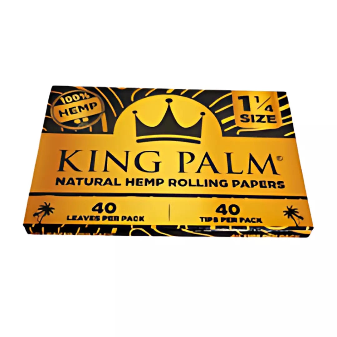 Rolling Papers 40 leaves + 40 tips - King Palm The Green Leaf