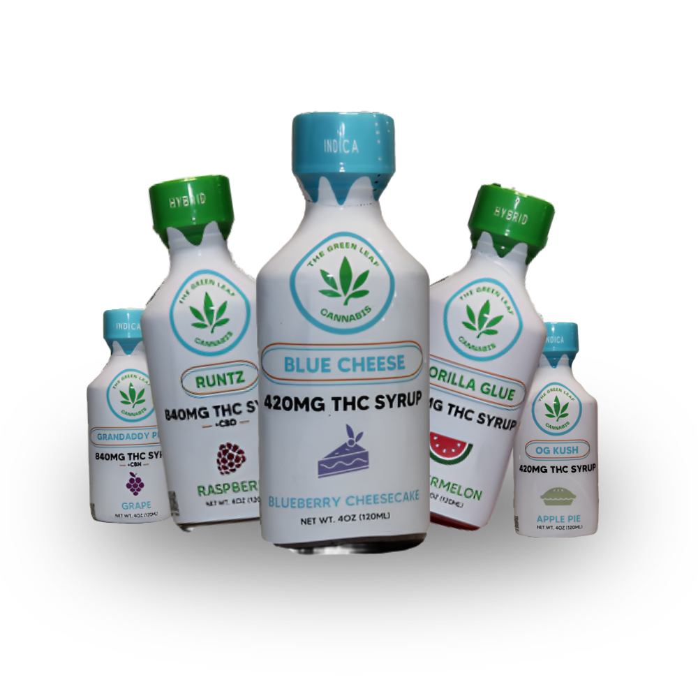 The Green Leaf THC Syrup Collection | Potent Cannabis Syrups with CBD ...