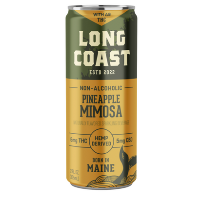 Long Coast Mocktails Seltzer - 5mg THC + 10mg CBD - Long Coast The Green Leaf