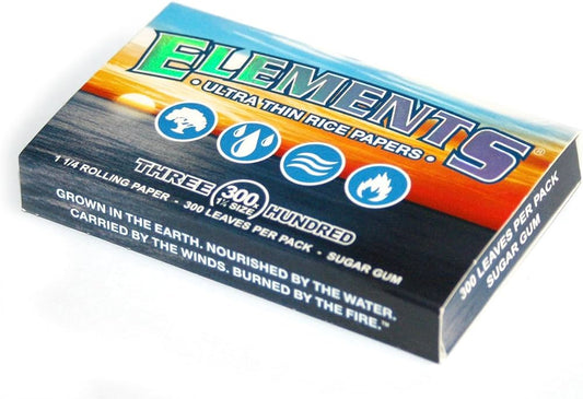 1 1/4 Ultra Thin Rice Rolling Papers - Elements