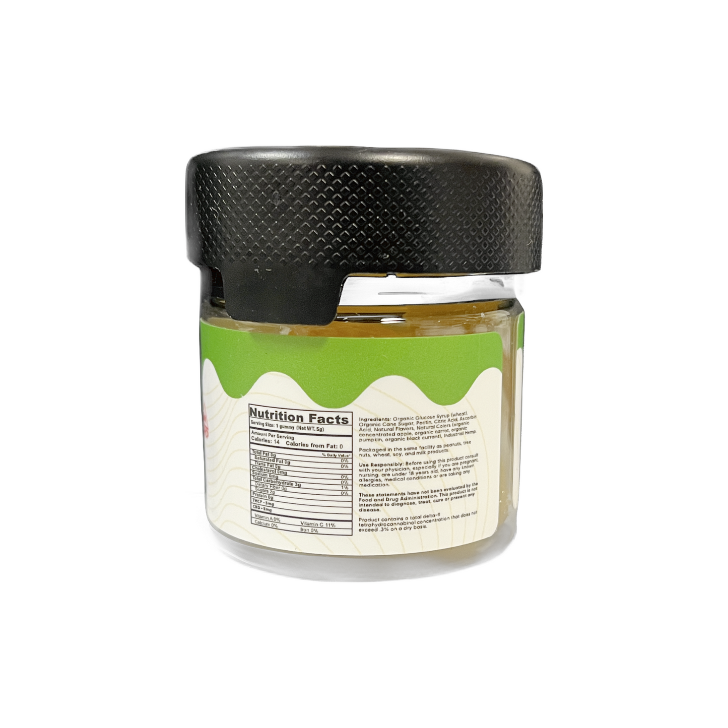 hybrid-THC-Gummies-THC edibles-THCP-lemon-nutrition facts