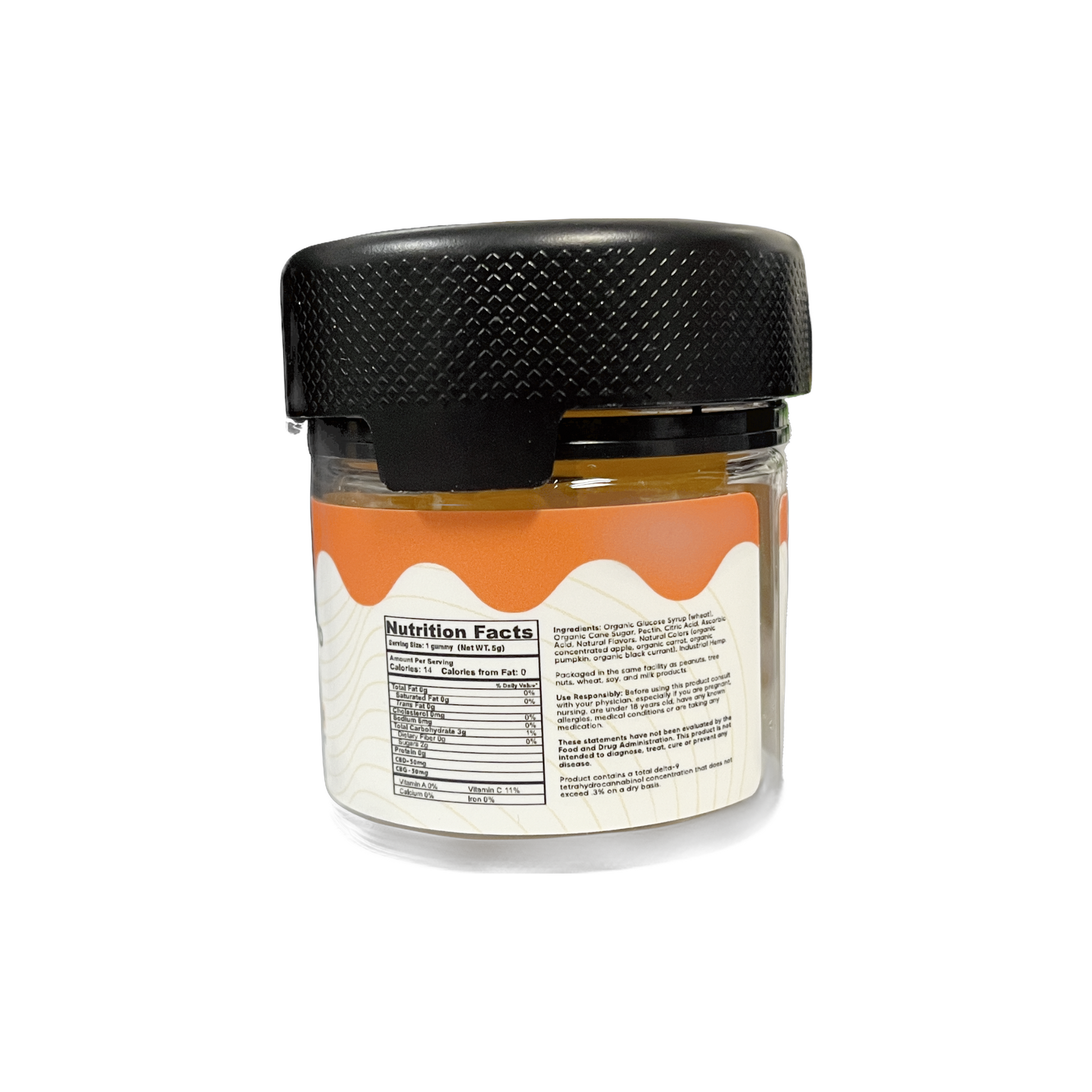 sativa-cbd-gummies-cbd edibles-lemon-cbd-cbg-10ct-nutrition facts