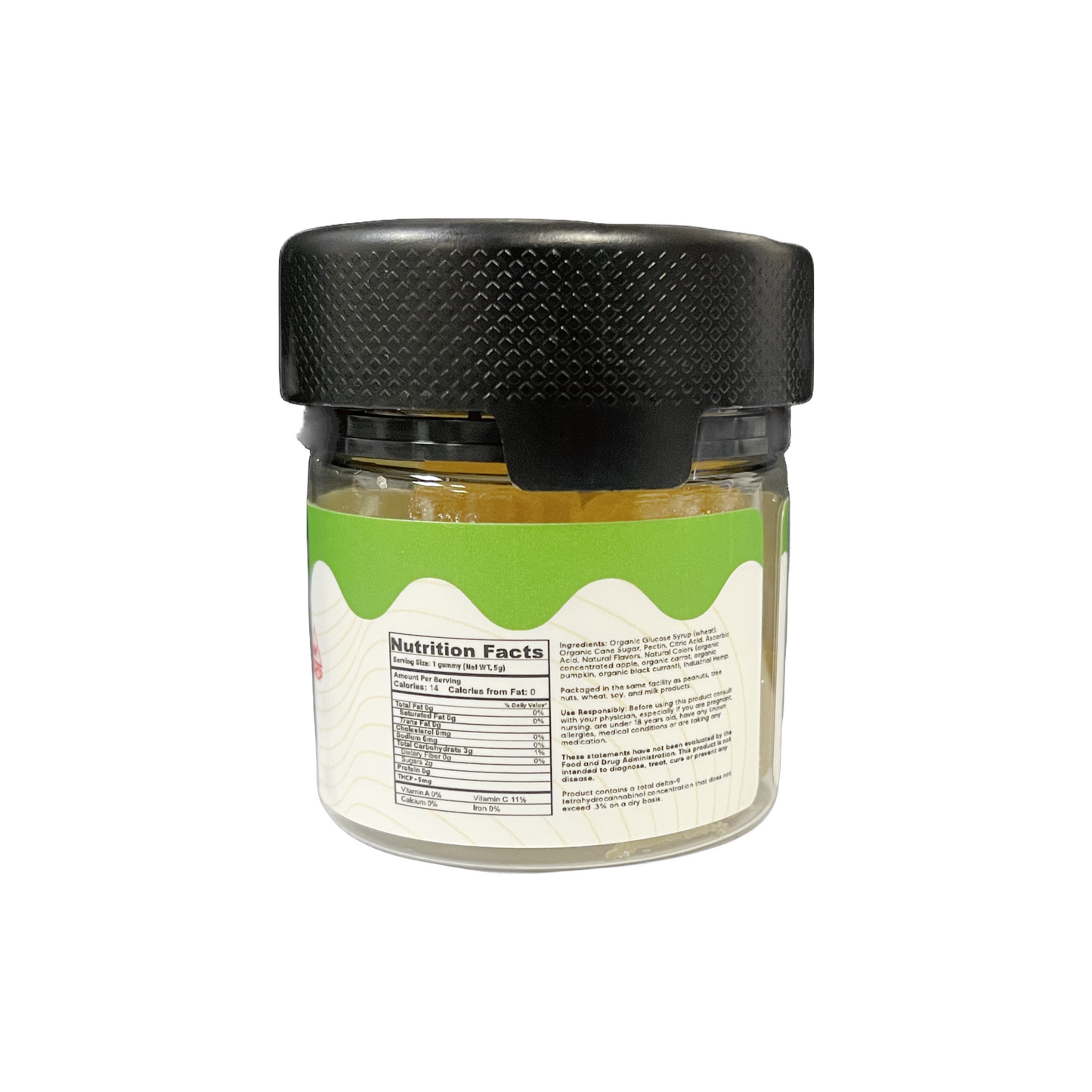 hybrid-THC-Gummies-THC edibles-THCP-CBD-lemon-Nutrition facts