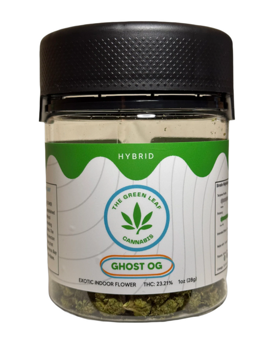 Ghost OG THC Flower - Hybrid - 1g to 28g - The Green Leaf Cannabis