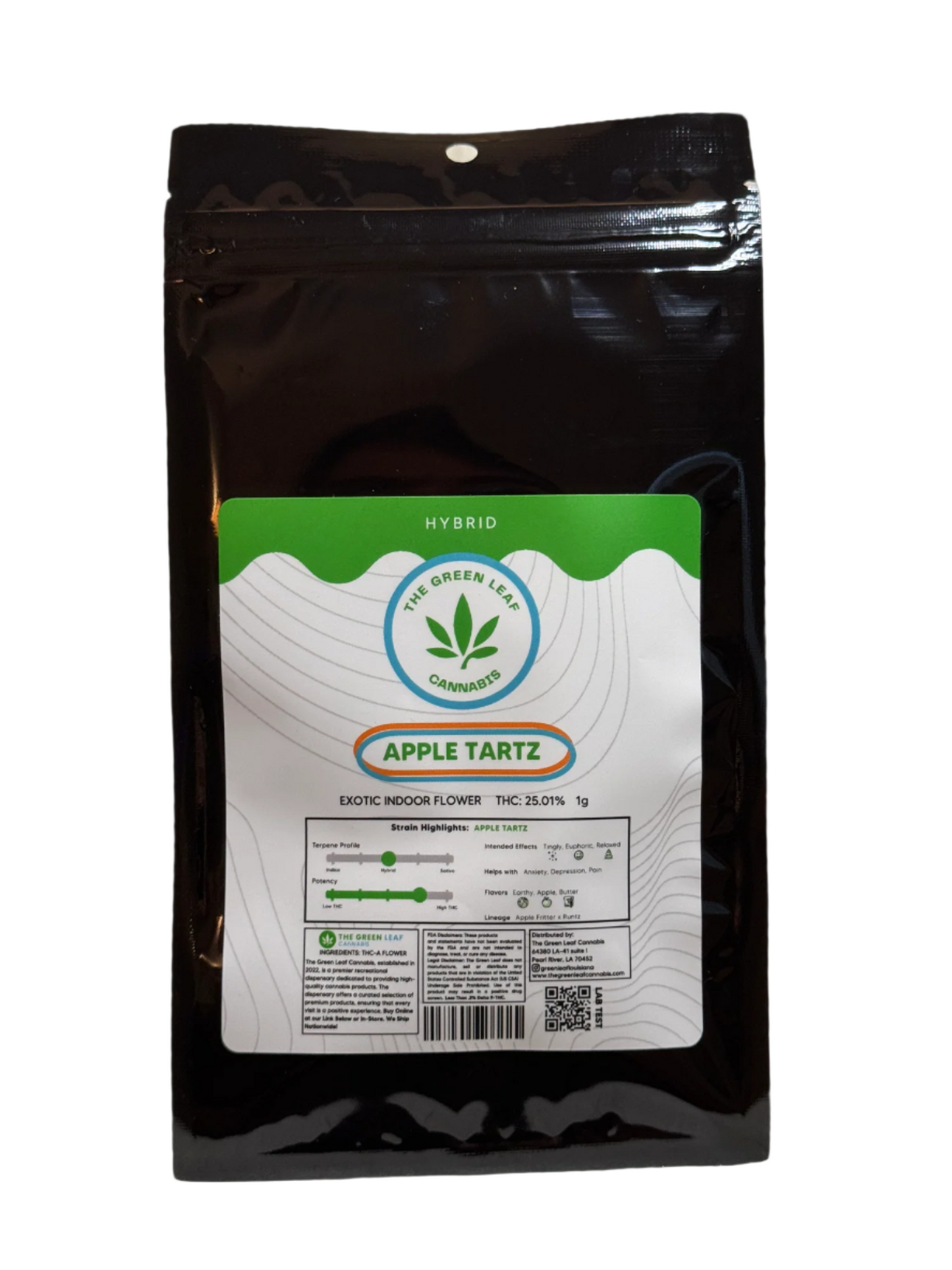 Apple Tarz THC Flower - Hybrid - 1g to 28g - The Green Leaf Cannabis