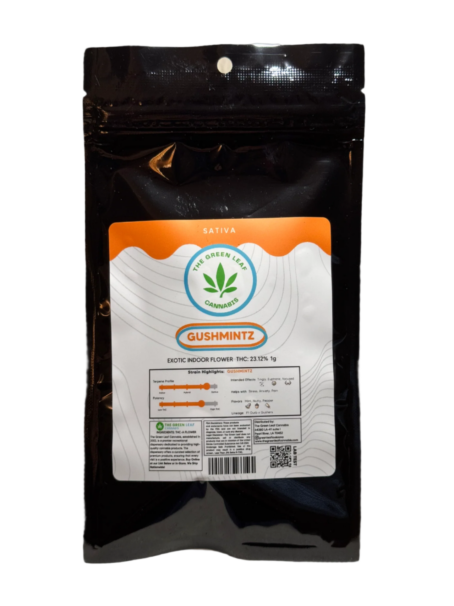 Gushmintz THC Flower - Sativa - 1g to 28g - The Green Leaf Cannabis