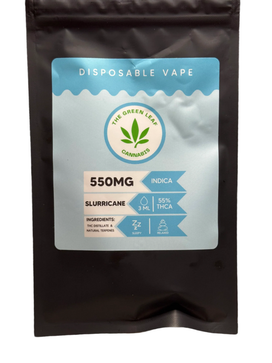 Slurricane Disposable Vape - Indica - 3ml - The Green Leaf Cannabis