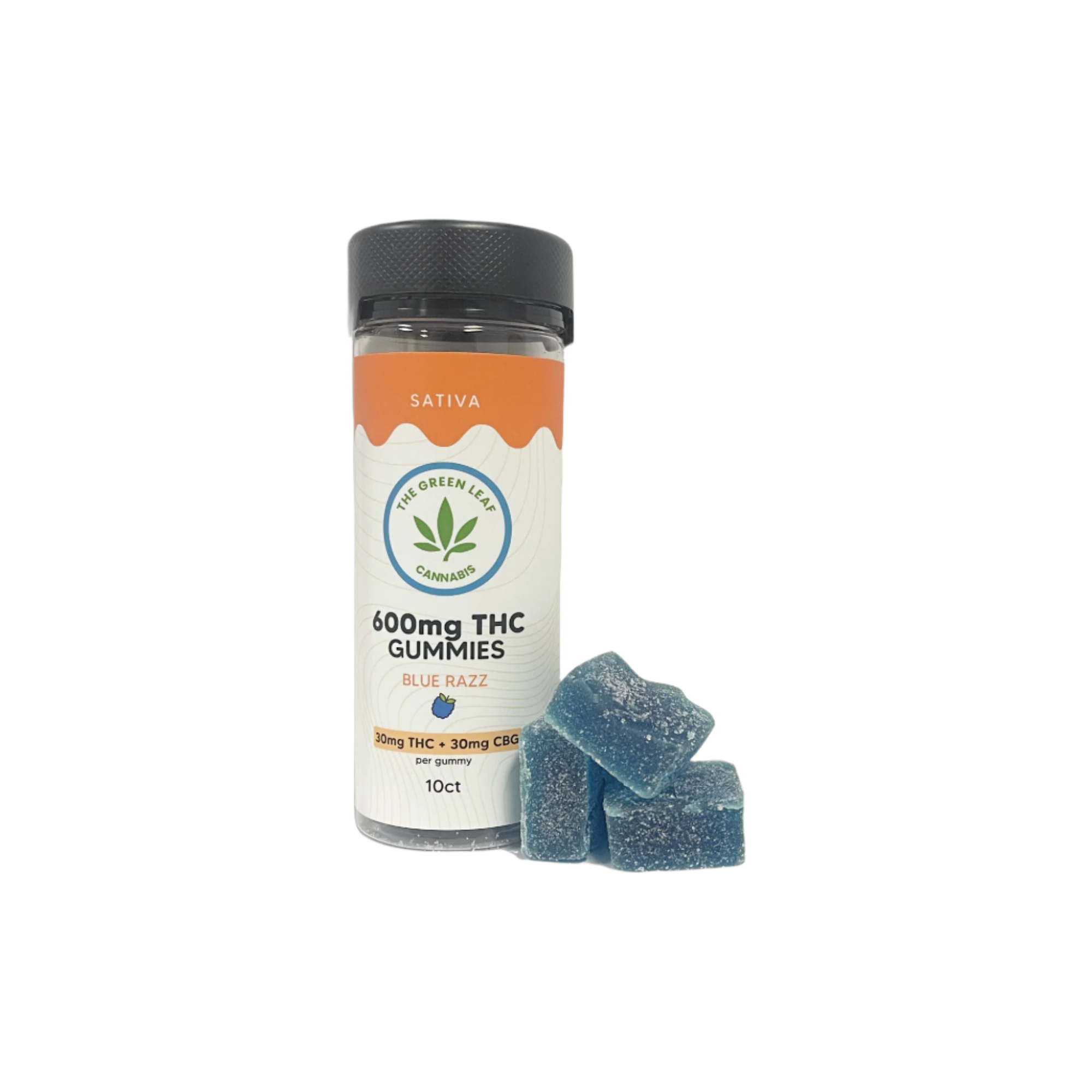 Sativa Blue Razz THC Gummies | 30mg Edibles with or without CBG – The ...