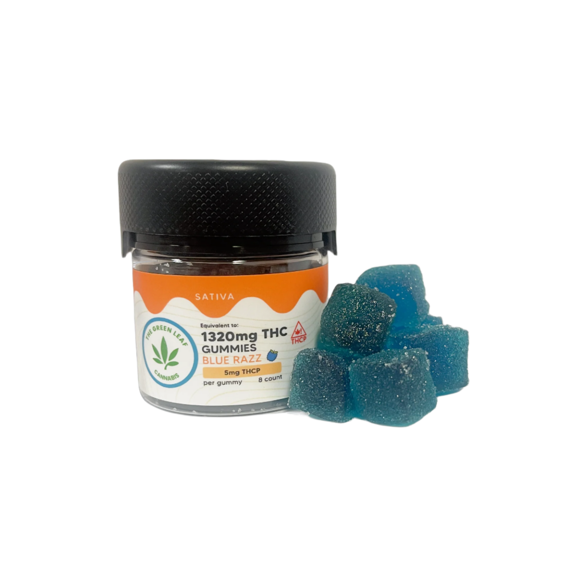 Sativa-THC-Gummies-THC Edibles-THCP-Blue Razz-blue gummies