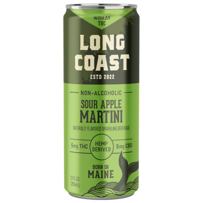 Long Coast Mocktails Seltzer - 5mg THC + 10mg CBD - Long Coast The Green Leaf