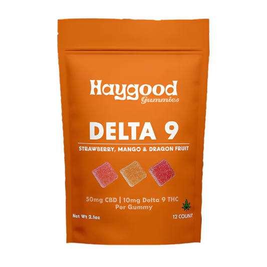 Delta 9 THC & CBD Gummies - 50mg CBD - 10mg D9 THC - Haygood