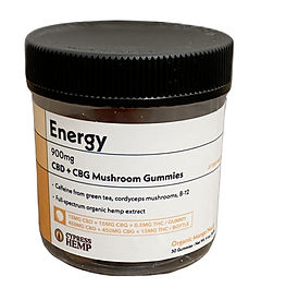 Energy CBD+CBG Gummies - 900mg CBD+CBG  Full Spectrum - Cypress Hemp