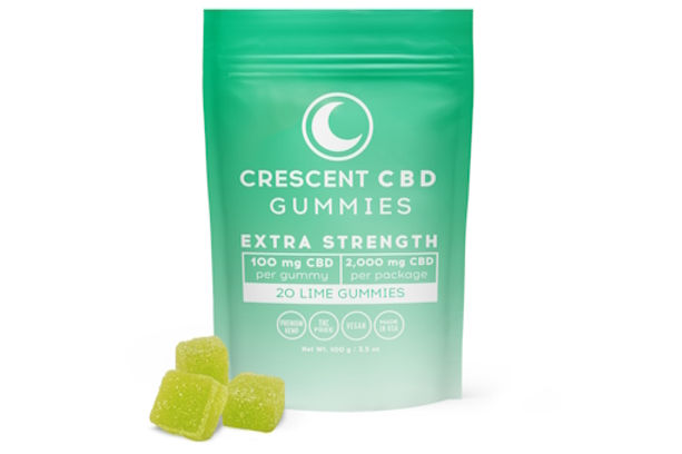 CBD Lime Gummies - 100mg - Isolate - Crescent Canna