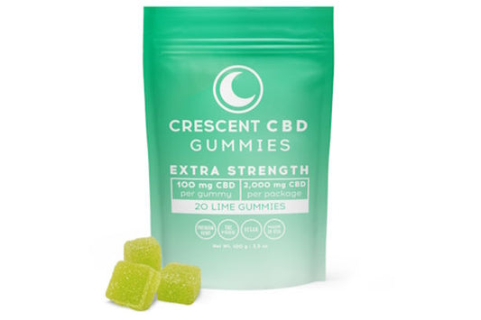 CBD Lime Gummies - 100mg - Isolate - Crescent Canna