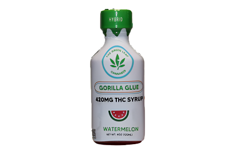 THC Syrup - Hybrid - 420mg THC - The Green Leaf Cannabis