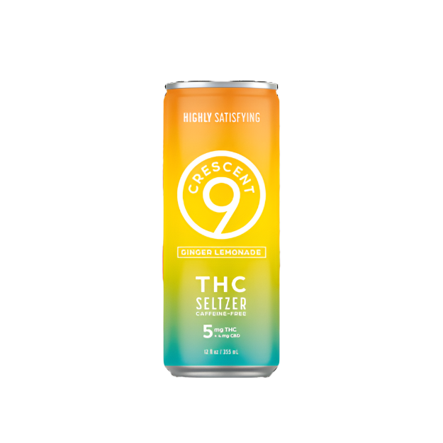 THC Ginger Lemonade Seltzer - 5mg THC - Crescent 9