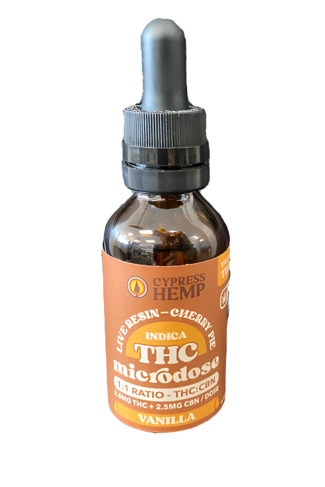 THC:CBN Indica Tincture -150mg - Cypress Hemp (1:1)