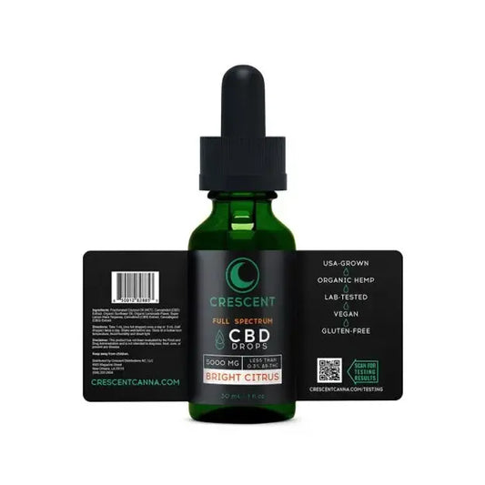 Full Spectrum CBD Tincture - 5000mg - Crescent Canna