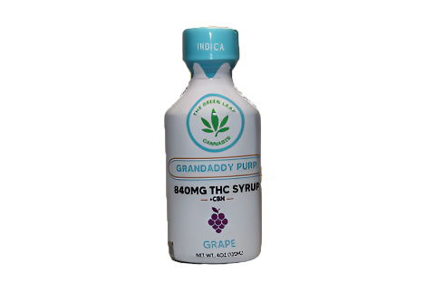 THC Syrup - Indica - 420mg THC - The Green Leaf Cannabis