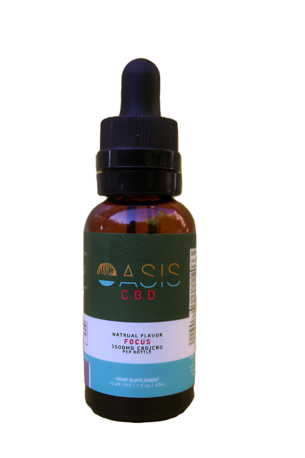 CBG/CBD Focus Tincture - 1500mg - Oasis