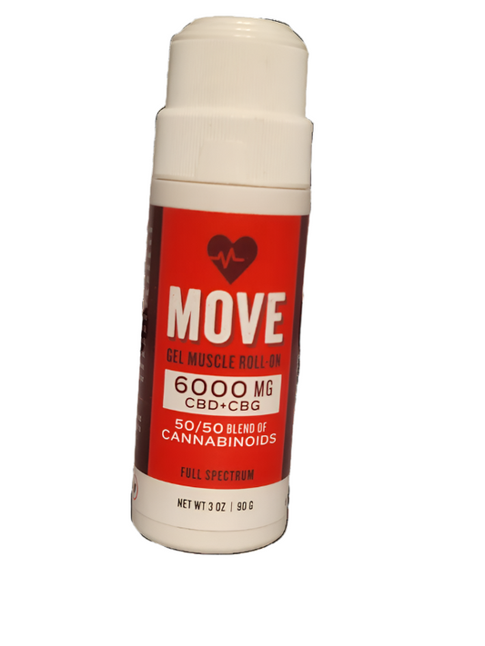 CBD+CBG Muscle Roll On - 6000mg - Move