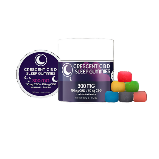 CBD+CBG Sleep Gummies - 20mg - Crescent