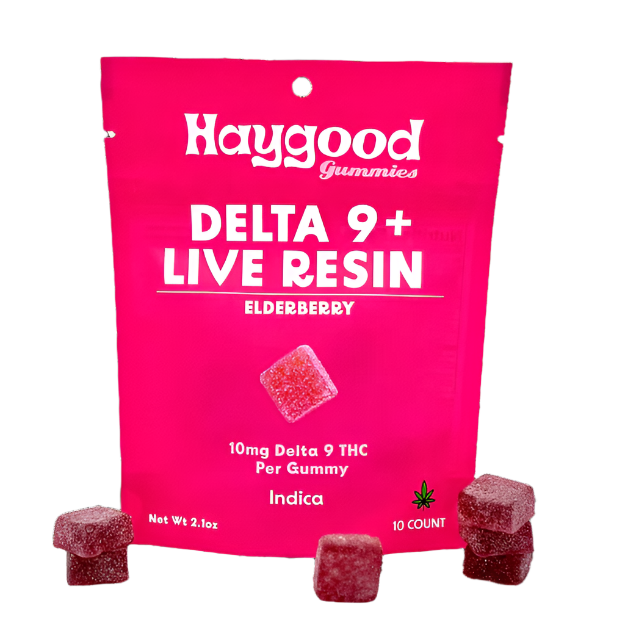 Live Resin THC Gummies - 10mg THC - Indica or Sativa - Haygood