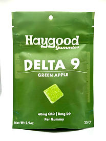 Delta 9 THC & CBD Gummies - 40mg CBD - 8mg D9 THC - Haygood