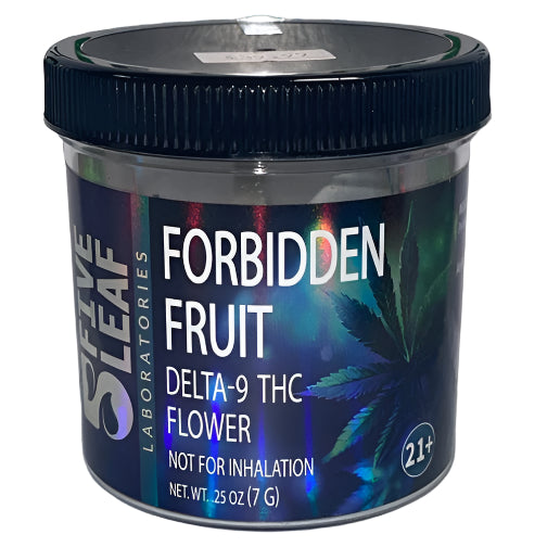 Forbidden Fruit D9 THC Flower - Indica - 5 Leaf Labs